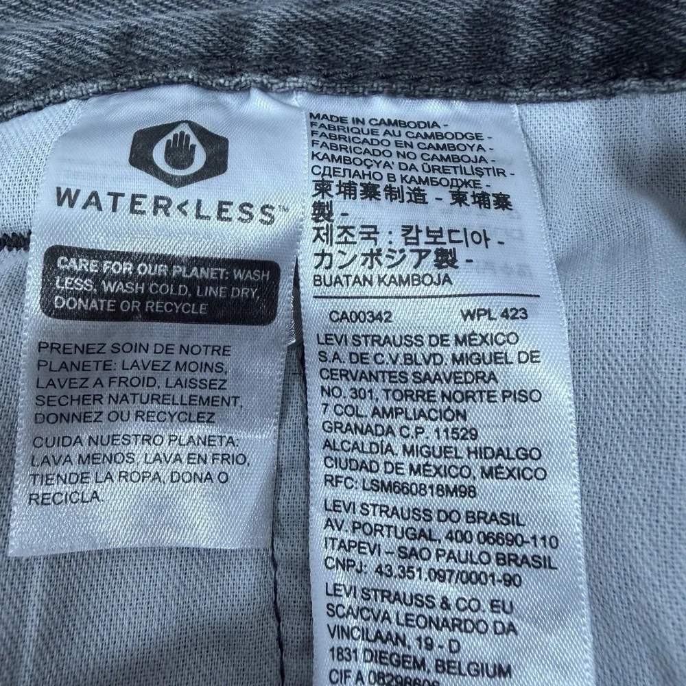 Levi's Jeans Men's 550 Relaxed Straight Black Medium Wash‎ 34x30